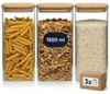 gouveo 3er Set Vorratsdose 1500 ml eckig aus Produktbild-Vorschau 1