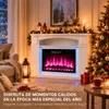 HOMAVO chimenea eléctrica 23 pulgadas mueble tira LED 1000W Vista previa de la imagen del producto 5