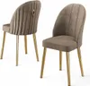 Skye Decor, Mara - Cappuccino, Oro, Set di sedie (2 pezzi), Anteprima dell’immagine prodotto 2