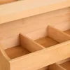 Organisateur à thé Relaxdays, 9 compartiments, en bambou, H Voir les images du produit 5