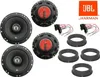 JBL Lautsprecher komplett Set für VW Polo 4 9N Bj 01-09 Tür Produktbild-Vorschau 1