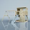 OutdoorToys Spielturm Nils aus Holz in Blau Eisblau, mit Produktbild-Vorschau 1