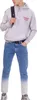 Herren Graues Kapuzen-Sweatshirt aus Baumwolle mit Print & Produktbild-Vorschau 8