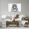 Bild auf Leinwand - Leinwandbild - 3 Teile - Schimpanse Produktbild-Vorschau 6