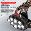 8 LEDs Superhelle Stirnlampe Outdoor Camping Wandern Produktbild-Vorschau 3