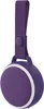 A purple Bluetooth speaker with a white stripe and a hanging loop is shown against a white background. Produktbild-Vorschau