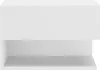 A white wall-mounted nightstand with an open shelf. Produktbild-Vorschau