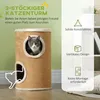 PawHut škrabací sud, 60 cm vysoký sud pre mačky s 2 Náhľad obrázku produktu 4
