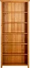 A tall, empty wooden bookshelf with six shelves. Náhled obrázku produktu