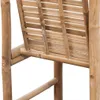 Close-up of the back and side of a bamboo bar stool. Produktbild-Vorschau