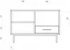 Kommode Seiba Wildeiche massiv 97x45x65 Fischgrätmuster 1 Produktbild-Vorschau 7