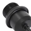 A close-up view of the threaded top of a black lamp base. Podgląd zdjęcia produktu