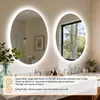 WISFOR Ovaler LED Badezimmerspiegel 70x90 cm Dimmbar Touch Produktbild-Vorschau 7