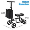 Lenkbarer Knie-Scooter mit Hinterradbremse und Produktbild-Vorschau 6
