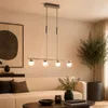 LED Pendelleuchte BORRIOL, Chrom, Stahl, Höhenverstellbar, Produktbild-Vorschau 3