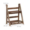 Relaxdays Blumentreppe, 2-stufig, Blumenleiter Holz, Produktbild-Vorschau 4