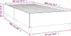 vidaXL Bettgestell ohne Matratze Dunkelgrau 90x200 cm Stoff Produktbild-Vorschau 7
