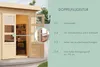 Karibu Gartenhaus Blockbohlenhaus Zweiraumhaus BUROS Produktbild-Vorschau 5