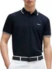 Boss Green Paul Polo dunkelblau einfarbig kurzarm Produktbild-Vorschau 6