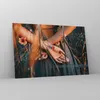 Bilder auf glas - 3 Teile - Frau Hände Wiese - 105x70cm - Produktbild-Vorschau 4