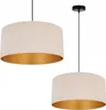 Hängelampe Deckenleuchter Goldener Samt Lampenschirm Produktbild-Vorschau 1
