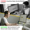 Kabelkanal aus hochwertigem PVC weiß Kabelleiste 2m - 1 Produktbild-Vorschau 4