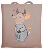Mr. & Mrs. Panda Tote Bag Stier Astrologie - Braun Pastell Produktbild-Vorschau 1