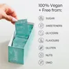 A hand is shown holding a sachet of Altrient Liposomal Glutathione from a box, with a list of ingredients it's free from on the right. Anteprima dell’immagine prodotto