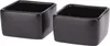 Two black square ceramic bowls are shown against a white background. Anteprima dell’immagine prodotto