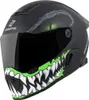 Casco Bogotto Rapto Reptile, nero/verde opaco, L Anteprima dell’immagine prodotto 1