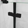 90x90x195cm Schwarz Runddusche Duschkabine Viertelkreis Produktbild-Vorschau 5