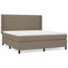 Boxspringbett mit Matratze Taupe 160x200 cm Stoff Produktbild-Vorschau 2