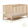 Lit bébé lit d'enfant lit à barreaux réglable en hauteur & Voir les images du produit 4