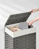 SONGMICS Panier à linge, avec poignées, pliable, sac à Voir les images du produit 3