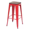 Tabouret de bar HWC-A73 avec assise en bois, chaise de bar, Voir les images du produit 1