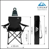 LINUMA® Faltstuhl SCHWARZ Campingstuhl Anglerstuhl Produktbild-Vorschau 3
