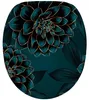 A close-up of a toilet seat with a floral pattern. Produktbild-Vorschau