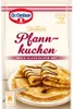 A package of Dr. Oetker pancake mix with an image of prepared pancakes on a plate. Produktbild-Vorschau