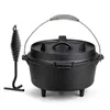BBQ Feuertopf | Eingebrannter 3,5 L Dutch Oven aus Produktbild-Vorschau 1