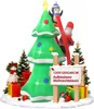 XMTECH Arbre de Noël gonflable 2,4 m avec bonhomme de Voir les images du produit 1