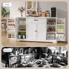 BEALIFE Sideboard 140x40x83 cm mit 4 Türen & 1 Schublade | Produktbild-Vorschau 4