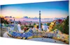 Glasbilder 120x60 Wandkunst Spanien Panorama der Stadt Produktbild-Vorschau 1