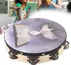 Tambourin Double Rang Métallique Jingle Percussion à Main Voir les images du produit 7