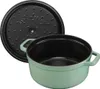 Staub cocotte, 28 cm | šalvějově zelená | kulatá | litina Náhled obrázku produktu 4