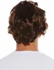 WIG ME UP Perücke Schnauzbart Braun 70er Retro Cop Produktbild-Vorschau 6