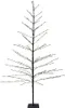 A black metal Christmas tree with white LED lights on a white background. Anteprima dell’immagine prodotto