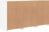vidaXL Sideboard avec lampes LED blanc 123x37x67 cm Voir les images du produit 9