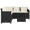 Gartenmöbel-Set, L-förmiges Ecksofa mit Tisch, PE-Rattan, Produktbild-Vorschau 5