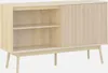 Credenza scandinava a 2 ante effetto legno, 150cm, Marrone Anteprima dell’immagine prodotto 5