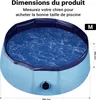Fudajo Piscine pour chien – Ø 80 cm, hauteur 30 cm – Voir les images du produit 4